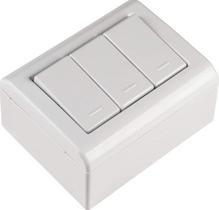 Interruptor com 3 Teclas Sist X LIZFLEX - Tramontina Interruptor com 3 Teclas Sist X LIZFLEX - Tramontina