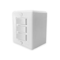 Interruptor com 3 três tecla de sborepor ilumi 250V 6A