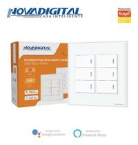 Interruptor com 6 Teclas Físicas Zigbee Branco 4x4