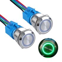 Interruptor com botão de pressão DMWD 22mm 12V-24V 1NO 1NC à prova d'água Interruptor com botão de pressão DMWD 22mm 12V-24V 1NO 1NC à prova d'água