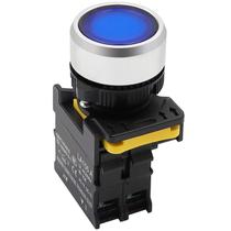 Interruptor com botão de pressão mxuteuk Luz LED azul 10A 600V IP65 22mm