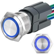 Interruptor com botão de pressão ZJWZJH 15A 24V DC/AC DPST de 2 vias IP67 Interruptor com botão de pressão ZJWZJH 15A 24V DC/AC DPST de 2 vias IP67