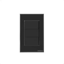 Interruptor com tecla fisica 1 botao zigbee preto