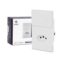 Interruptor Com Tomada 10a Mercúrio Lite 2 Botões Zigbee 3.0 Ekaza Interruptor Com Tomada 10a Mercúrio Lite 2 Botões Zigbee 3.0 Ekaza
