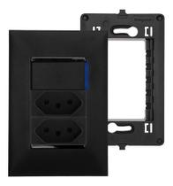 Interruptor Com Tomada 20A Dupla Preto PIAL Plus+ Legrand