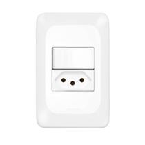 Interruptor Com Tomada 20A PIAL PoP Simples Conjunto 4x2 LGX10320 Interruptor Com Tomada 20A PIAL PoP Simples Conjunto 4x2 LGX10320