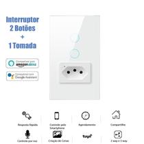 Interruptor Com Tomada Wifi Nova Digital Tuya Smart Life