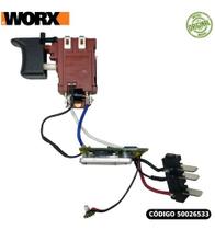 Interruptor Completo - Gatilho Parafusadeira Worx 20v Wx372