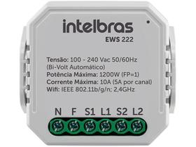 Interruptor Control WI-FI Intelbras 2/2 EWS222 4850006