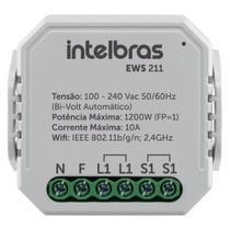 Interruptor Controlador de Cargas Wifi 1/1 EWS 211. Acione de lâmpadas, ventiladores, abajures e persianas por app - INTELBRAS