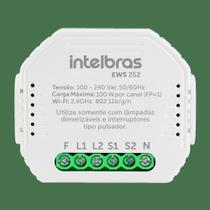 Interruptor Controlador Dimmer Smart Wi-Fi Intelbras EWS 252