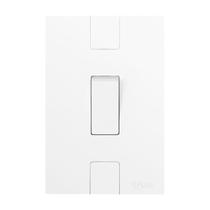 Interruptor de 1 Tecla Simples com Placa 4x2 Branco Pluzie Interruptor de 1 Tecla Simples com Placa 4x2 Branco Pluzie