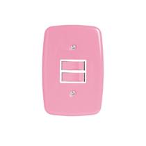 Interruptor de 2 Teclas Simples com Placa 4x2