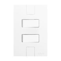 Interruptor de 2 Teclas Simples com Placa 4x2 Interruptor de 2 Teclas Simples com Placa 4x2