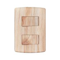 Interruptor de 2 Teclas Simples, Modular, com Placa 4x2 e Suporte