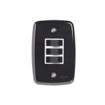 Interruptor de 3 Teclas Simples com Placa 4x2 Interruptor de 3 Teclas Simples com Placa 4x2