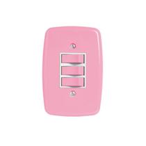 Interruptor de 3 Teclas Simples com Placa 4x2