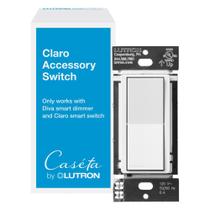 Interruptor de acessórios Lutron Caseta Smart Claro DVRF-AS-WH Branco Interruptor de acessórios Lutron Caseta Smart Claro DVRF-AS-WH Branco