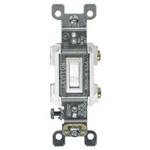 Interruptor de alavanca Leviton 205-RS115-WCP branco 5,6x5,6 cm Interruptor de alavanca Leviton 205-RS115-WCP branco 5,6x5,6 cm