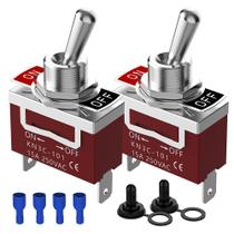 Interruptor de Alavanca Malictele SPST 12V 30A com Tampa à Prova d'Água Interruptor de Alavanca Malictele SPST 12V 30A com Tampa à Prova d'Água