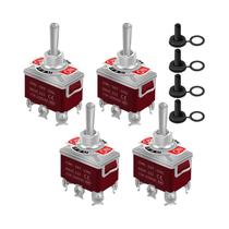 Interruptor De Alavanca Momentâneo À Prova d'Água 12V 30A, 4 Peças, Reforçado Para Uso Marítimo, Interruptor De Alavanca Momentâneo À Prova d'Água 12V 30A, 4 Peças, Reforçado Para Uso Marítimo,