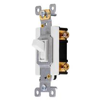 Interruptor de alternância GE Heavy-Duty de pólo único 20A/120V AC branco