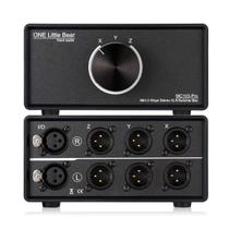 Interruptor de áudio Nobsound MC103 Pro 3-Out XLR 3-Way Stereo