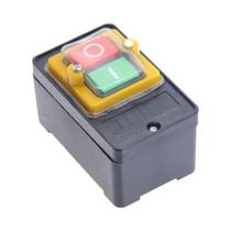 Interruptor De Botão À Prova d'Água 10A 250V 380V Para Máquina De Corte, Furadeira De Bancada, Motor