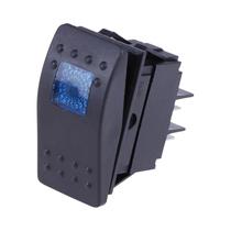 Interruptor De Botão À Prova d'Água 12V 35A Com Luz LED 4 Pinos Para Carro Barco Marinho