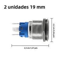 Interruptor De Botão Metálico À Prova d'Água 12V 24V Com 4 Pinos SPDT ON/OFF Para Carro, RV,