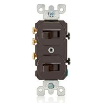 Interruptor de combinação Leviton 15A 120/277V monopolar/3 vias