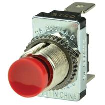 Interruptor de contato momentâneo BEP 1001401 SPST, vermelho, 12V/24V DC