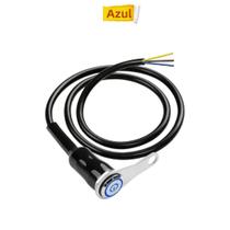 Interruptor De Controle De Guidão De Motocicleta Com LED Azul, Botão Único De Ligar/Desligar Para Interruptor De Controle De Guidão De Motocicleta Com LED Azul, Botão Único De Ligar/Desligar Para