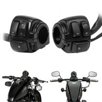 Interruptor De Controle De Sinal De Direção Preto De 1 Polegada Para Harley XL883 Sportster Dyna Interruptor De Controle De Sinal De Direção Preto De 1 Polegada Para Harley XL883 Sportster Dyna