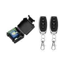 Interruptor De Controle Remoto Sem Fio 12V 10A 433Mhz RF Receptor Transmissor Para Fechadura De
