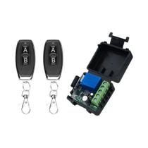 Interruptor De Controle Remoto Sem Fio 433Mhz 12V 10A Módulo Mini Receptor Para Porta De Garagem LED