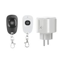Interruptor De Controle Remoto Sem Fio 433mhz Plug 15A 110V 220V Para Luzes E Eletrodomésticos Interruptor De Controle Remoto Sem Fio 433mhz Plug 15A 110V 220V Para Luzes E Eletrodomésticos