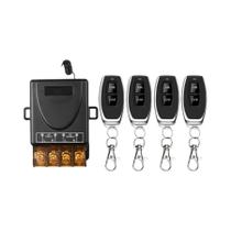 Interruptor De Controle Remoto Sem Fio RF433Mhz Com Receptor E Transmissor Para Bomba De Água E