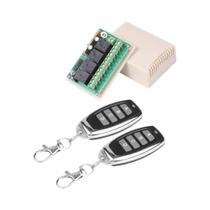 Interruptor De Controle Remoto Sem Fio Universal 433 Mhz Módulo Receptor De Relé De 4 Canais DC 12V