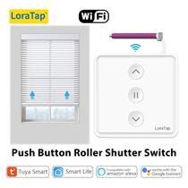 Interruptor De Cortina Com Controle De Voz Inteligente LoraTap Tuya Botão De Pressão Alexa Google