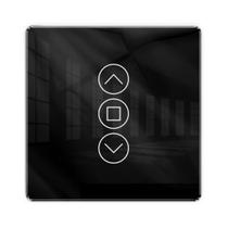 Interruptor De Cortina De Vidro Touch WiFi Inteligente RF433 2.5D Para Persianas Rolô Alexa Google