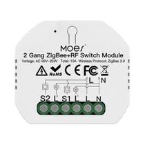 Interruptor De Cortina Inteligente ZigBee Dimmer MOES App Controle Remoto Alexa Google Home