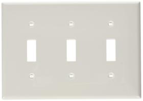 Interruptor de dispositivo alternativo de 3 gangues Wallplate Leviton 80711-W branco