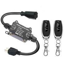 Interruptor de Energia NEWNEWLIU à Prova dÁgua com Controle Remoto, Alcance de 50 m, 110 V Interruptor de Energia NEWNEWLIU à Prova dÁgua com Controle Remoto, Alcance de 50 m, 110 V