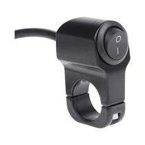 Interruptor De Farol De Guidão De Motocicleta Preto À Prova d'Água 2 Fios Liga De Alumínio 12V Para