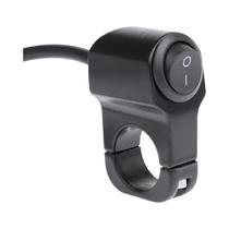 Interruptor De Farol De Guidão De Motocicleta Preto À Prova d'Água 2 Fios Liga De Alumínio 12V Para
