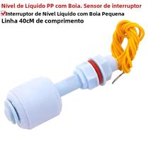 Interruptor de flutuação horizontal do sensor líquido do nível de água do PP de 52mm para baixo
