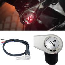 Interruptor De Guidão De Motocicleta LED Vermelho 12V Botão De Pressão on off Para Farol Luz De