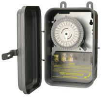 Interruptor de horário mecânico Woods 59101RWD Outdoor 24 horas 120V