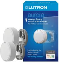 Interruptor de intensidade de lâmpada inteligente Lutron Aurora, pacote com 2, branco